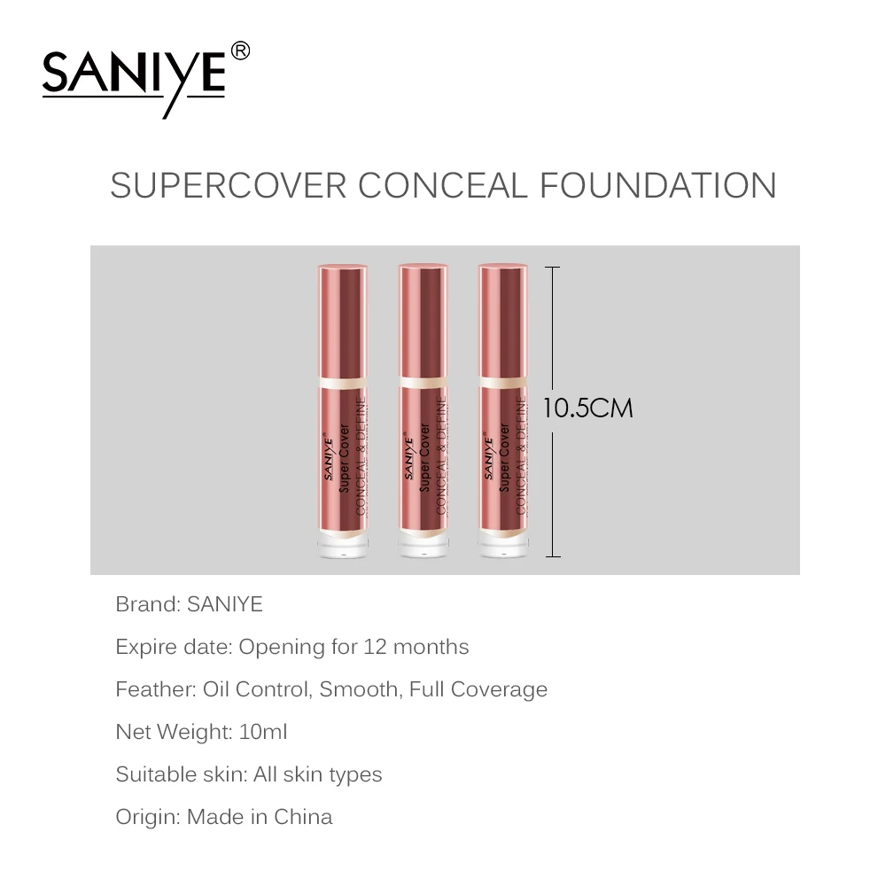 Жидкий консилер SANIYE палочка для макияжа тональный крем шрамы покрытие от акне