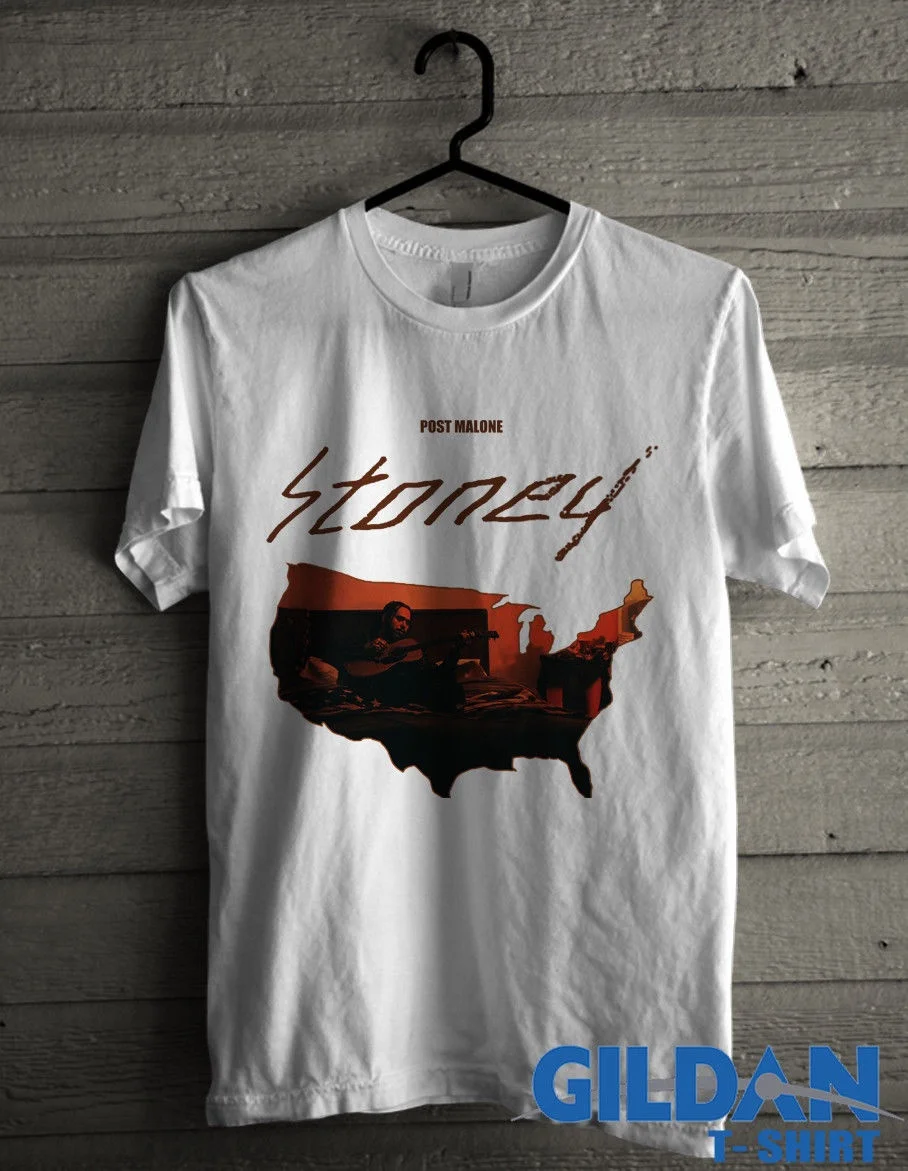Мужская футболка Post Malone Tee хип-хоп Rap Stoney White Iverson Lil Uzi Quavo Vin Tour Новинка wo для мужчин |