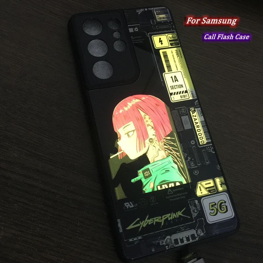 Samsung Galaxy Plus Case Led | Anime Phone Cases Samsung Galaxy A51 - Anime -