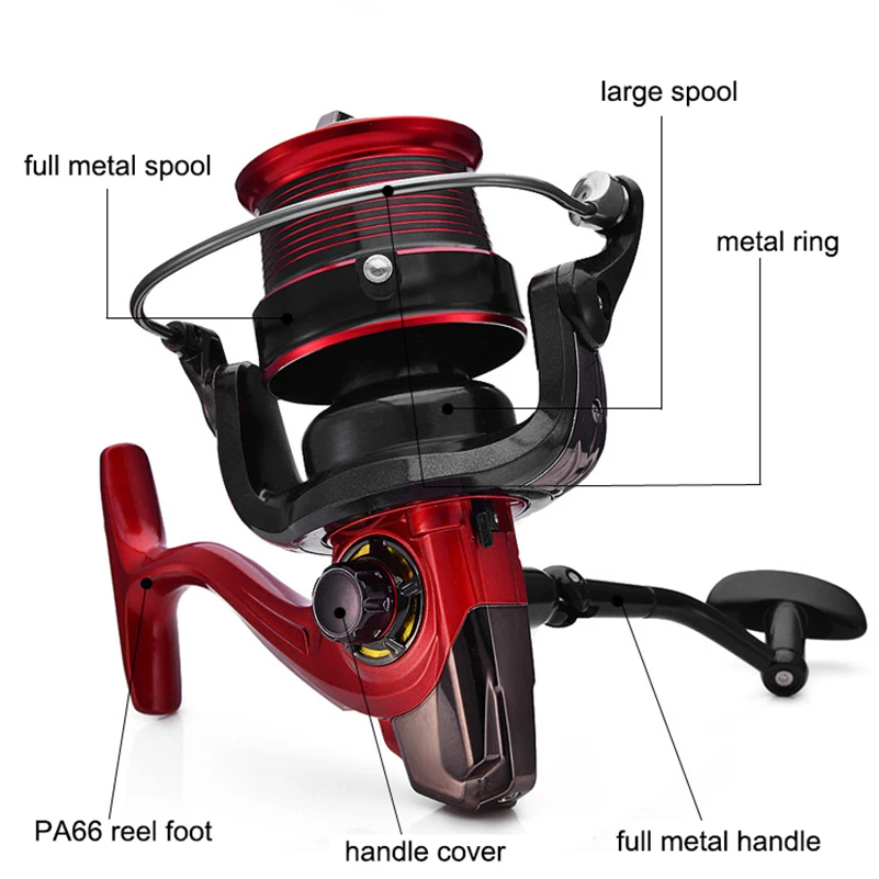 YUYU Sea Fishing Spinning Reel 5500 6500 Metal Spool Saltwater Carp Fishing  reel Surfcasting Fish Reel Distant Wheel