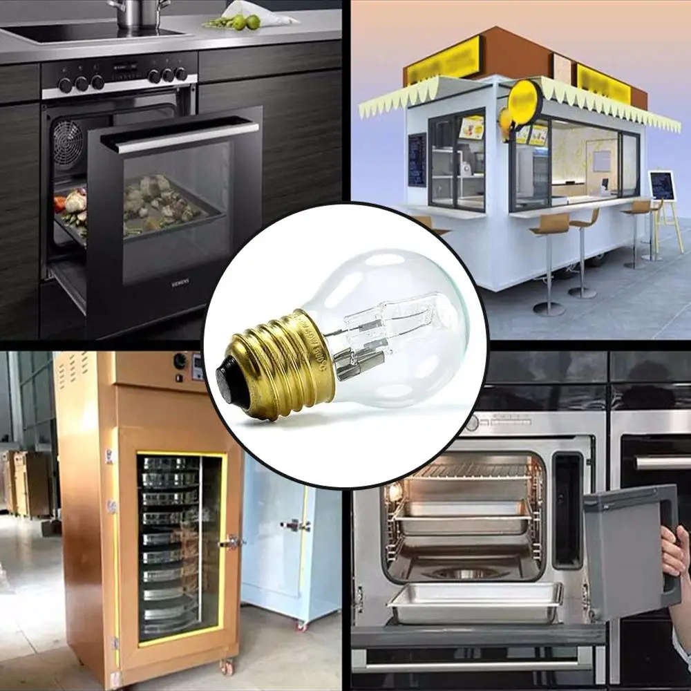 E27 40W Oven Cooker Bulb Lamp Refrigerator Light Heat Resistant Light Warm White 200-250V 500C For Wall Lamp Sewing Machine