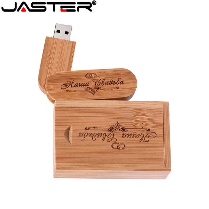 JASTER(более 10 шт. бесплатный логотип) Деревянный USB+ коробка USB флэш-накопитель 64 Гб 16 г 32 Гб карта памяти для фотографии свадебный подарок