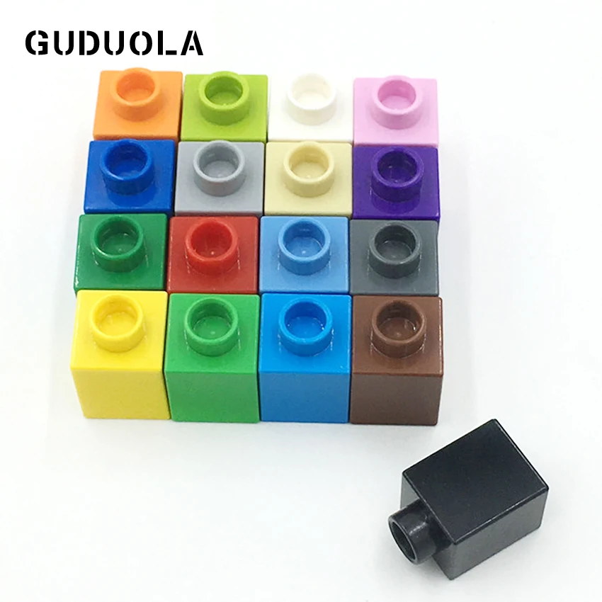 

Guduola Duplo Big Bricks 1x1 Building Blocks Parts Creative Toy Accessories in blocks For Children Of Low Age Gift 45pcs/lot