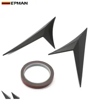 

EPMAN 2 pcs Front Bumper Splitter Lip Body Spoiler Fins Canards Universal New Design EPPD004