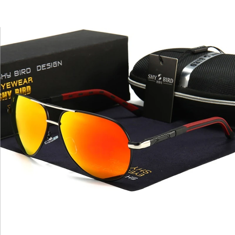 SHYBIRD HD Polarized Sunglasses Men Retro Glasses Pilots Driving Sunglasses Fishing Travel Women Brand Designers Gafas de hombre