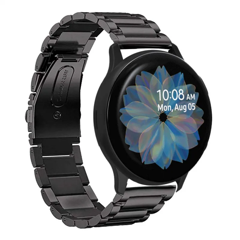 Для Galaxy Watch Active2 40 мм полосы Active 2 44 мм ремешок 20 мм ремешок из нержавеющей стали для samsung Galaxy Watch Active 2 ремешок для часов