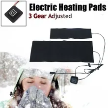 

5V USB Electric Heated Pad Jacket Heating Mat Winter Heating Vest Pads Warm Clothes Heating Pad Black Winter Outdoor Warmer Pad
