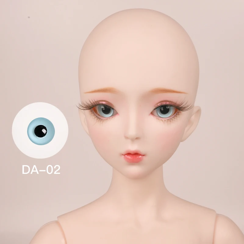 1/3 BJD 1 пара 14 мм стекло BJD глаза для куклы DIY 1/3 BJD 60 см куклы Фиолетовый Зеленый Синий Глазные яблоки игрушки Аксессуары для куклы «сделай сам» Детская игрушка - Цвет: DA-02
