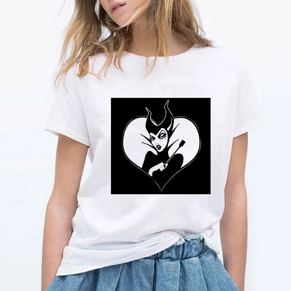 Maleficent Devil Fairy Maiden хип-хоп 90s новые женские футболки футболка Femme Harajuku летние графические хипстерские футболки