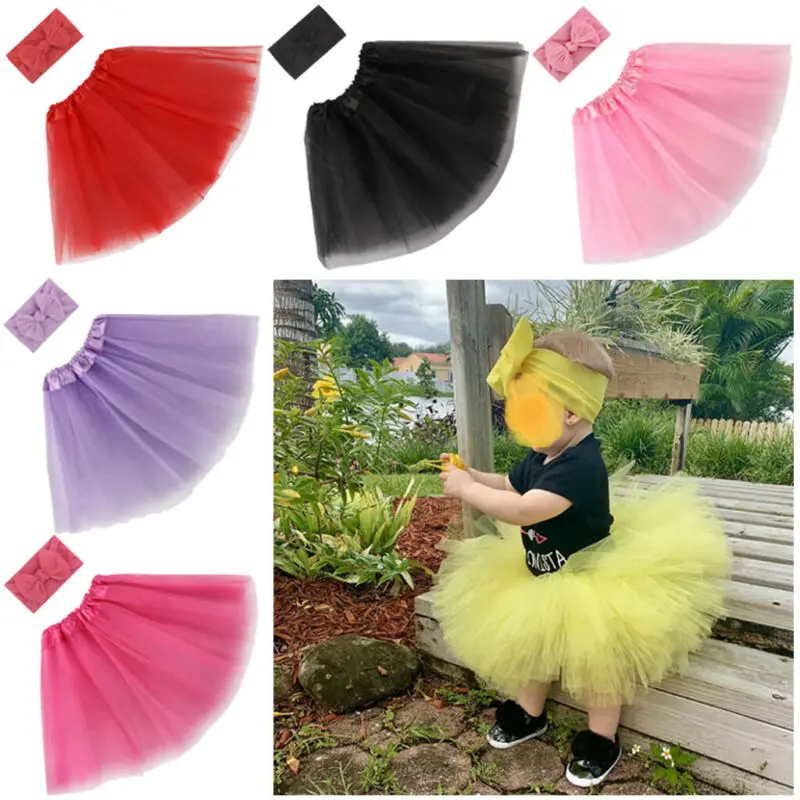 newborn girl tutu and headband