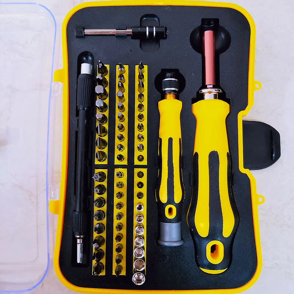 

62-in-1 Multi-functional Screwdriver Knife Sleeve Combination Screw Driver Disassemble Suit Tool Split Mobile Phone Computer Man