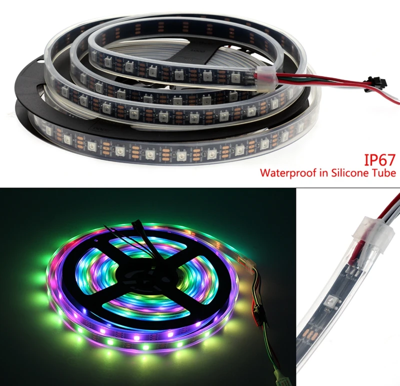 SZYOUMY WS2811 5050 прокладки СИД светильник 12v 30/60 Led/m 2811 Пиксели программируемый индивидуальные адресная система Светодиодная лента светильник