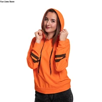 Vrouwen Oranje Hooded Tops Met Lange Mouwen Katoen Trui Pure Kleur Sport Sweatshirts Fashion 2022 Hoodies Kleding Meisjes Sportkleding