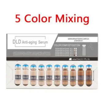BB сыворотка, светящийся набор, Dermawhite meso, BB Лечебный крем, Mesowhite, макияж, Жидкая основа, профессиональная для лечения тонуса кожи - Цвет: 10pcs BB Cream mix