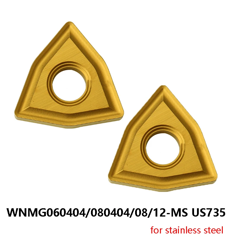 

MITSUBISHI Carbide Inserts for Stainless Steel WNMG WNMG060404-MS WNMG080404-MS WNMG080408-MS WNMG080412-MS US735 Lathe Cutter