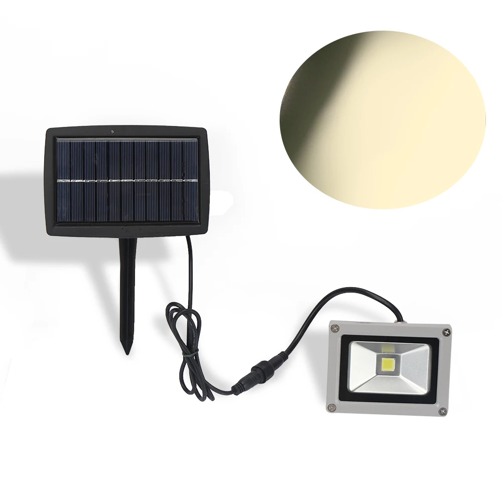 

LED Solar Light Outdoor LED Solar Powered Garden Lights Waterproof Floodlight Spotlight Lamp bulbs spot light on solar panel
