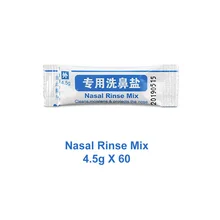 4,5 г* 60 пакетов для промывания носа соль для 500 мл бутылка носовые краску микс в штучной упаковке аллергических против ринита, для носа мыть очиститель ирригатор для полости рта воды Ирригатор
