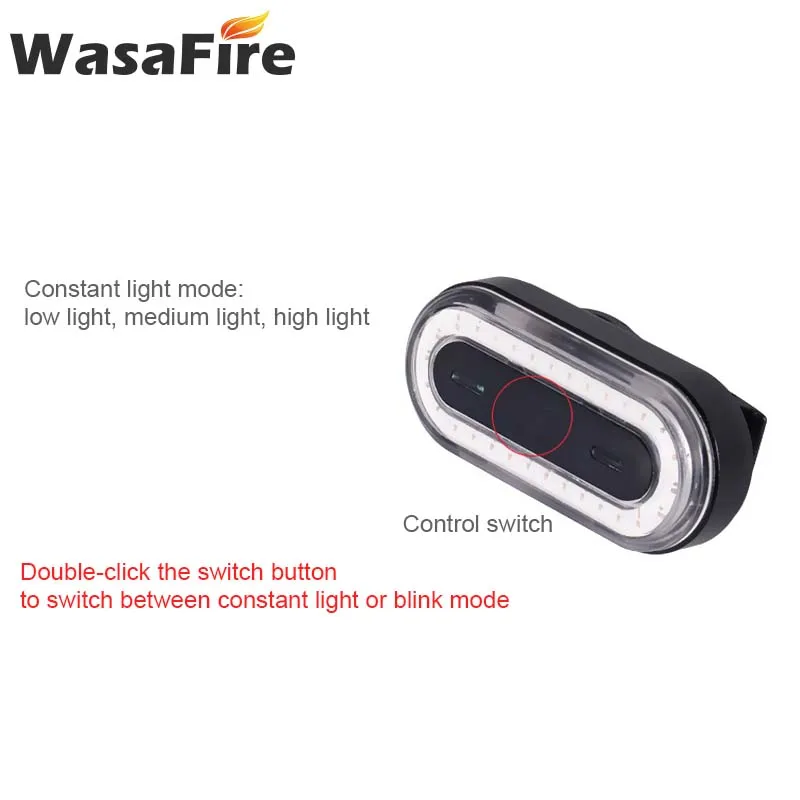 WasaFire светодиодный велосипедный задний светильник USB Перезаряжаемый велосипедный задний светильник s велосипедный Предупреждение льный светильник