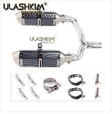 Motorcycle Full Exhaust Muffler Escape System Slip On For suzuki GSR400 GSR600 BK400 BK600 GSR BK 400 600 Modified Link Pipe