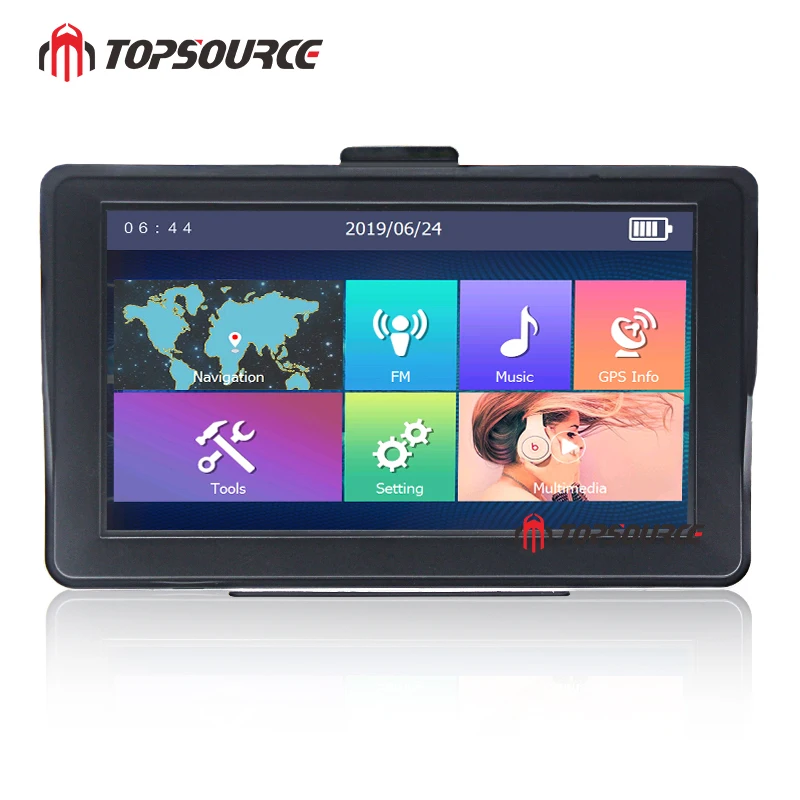 TOPSOURCE 7 дюймов windows ce6.0 сенсорный экран автомобильный мультимедийный gps навигация