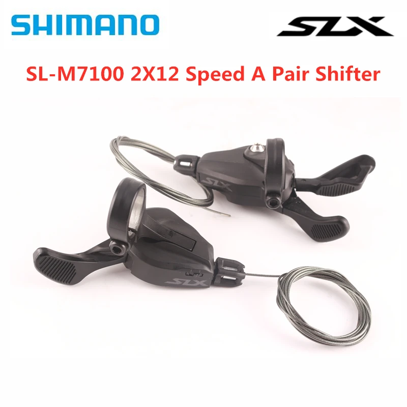 SHIMANO-OEM SLX SL-M7100 2s 12s 2x12 рычаг переключения скоростей M7100 рычаг переключения скоростей 24 скорости SHIMANO - Цвет: A Pair Shifter