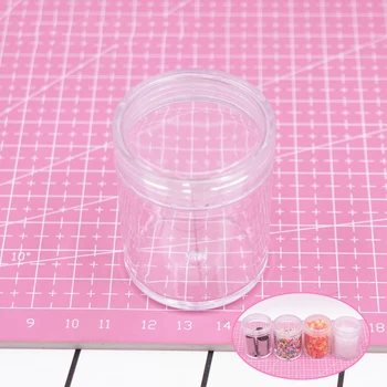 

Plastic Storage Bottle Container Slime Clay Makeup Jar Cosmetic Pot Cream Bottle Nail Box Organizer