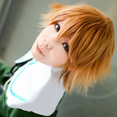 Danganronpa Fujisaki Chihiro костюмы для косплея школьная форма пальто рубашка наряд аниме Danganronpa костюмы на Хэллоуин обувь - Цвет: only wig