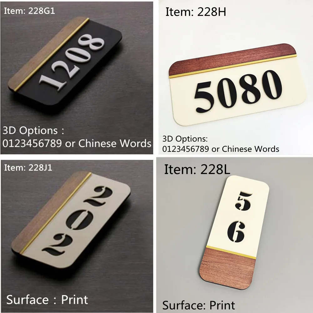 

Набор наклеек для дверных панелей, акриловые цифры для комнат, гостиниц