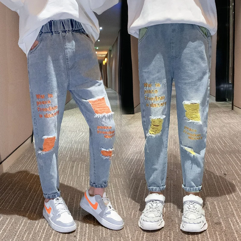 2021 Fashion Kids Jeans For Girls 