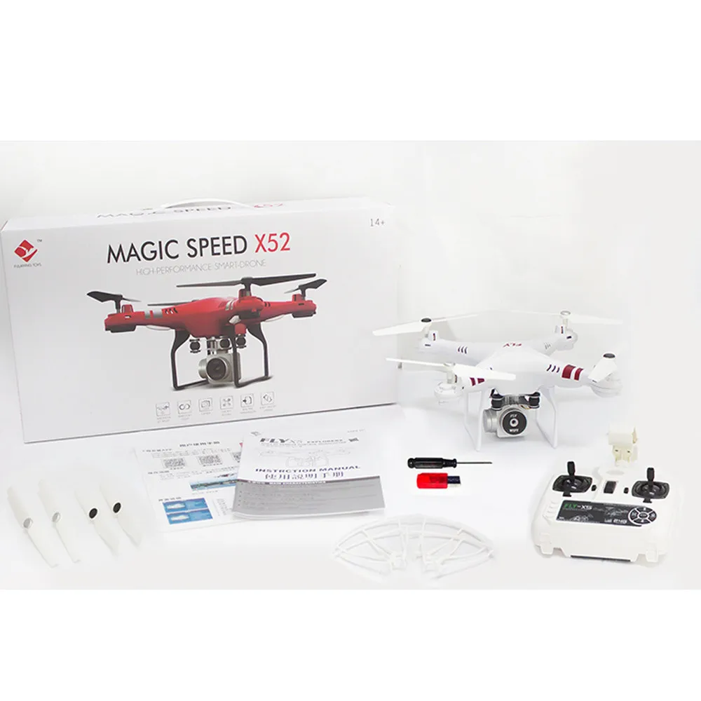 New Quadcopter Remote Control Helicopters Toys 2.4G Altitude Hold HD Camera Quadcopter RC Drone WiFi FPV Live Helicopter Hover