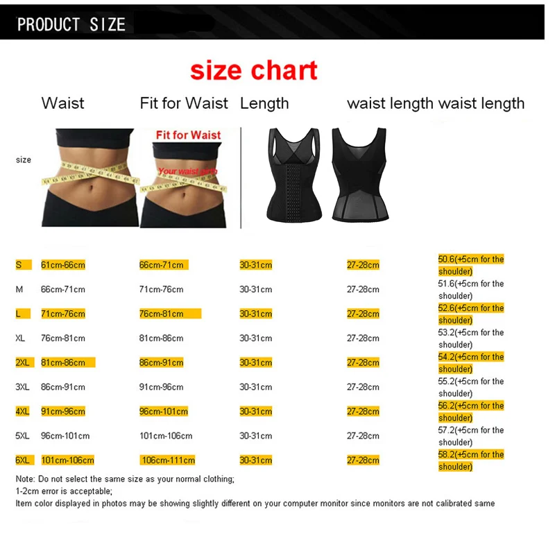 shapewear shorts Plus Size S-6XL Super Firm Waist Trainer Vest Waist Control Corset Steel Boned Cincher Slimming Fajas Gorset Push Up Vest best shapewear for lower belly pooch