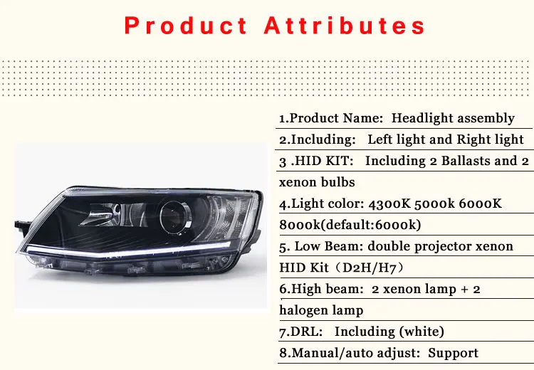 2 шт. автомобильный стиль светодиодный фары для Skoda Octavia для Octavia Головной фонарь светодиодный объектив двойной луч H7 HID Xenon bi xenon объектив
