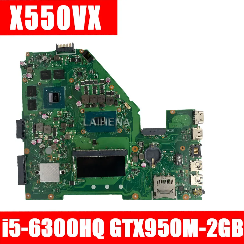 8G Оперативная память I5-6300HQ GTX950M-2G X550VX материнская плата для ноутбука ASUS X550VQ W50V FH5900V