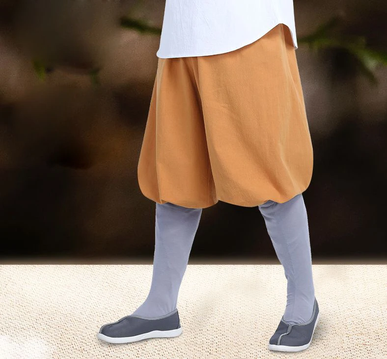 Unisex 5color Cotton Spring&Autumn shaolin monk kung fu pants buddhist zen lay meditation buddha trousers