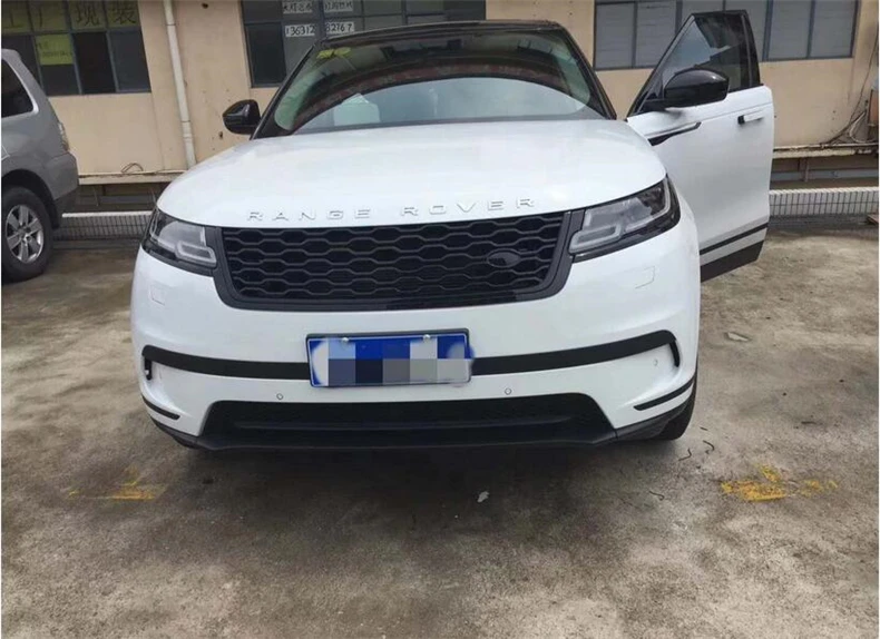 Гоночные Грили для Land Rover Range Rover Velar Высокое качество ABS Черные Аксессуары для решетки