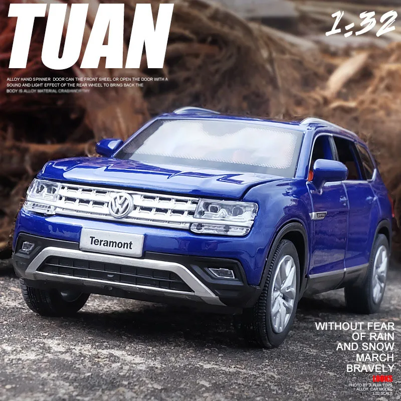 Модель автомобиля Volkswagen Teramont 1:32 модель из сплава литой под давлением Игрушечная 6