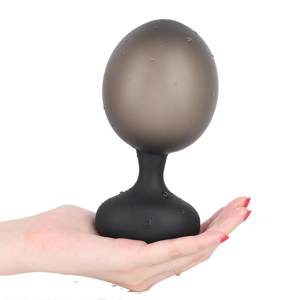 Enorme tapón anal inalámbrico con control remoto, dilatador anal automático expandible de silicona para hombres, próstata_voghion.com