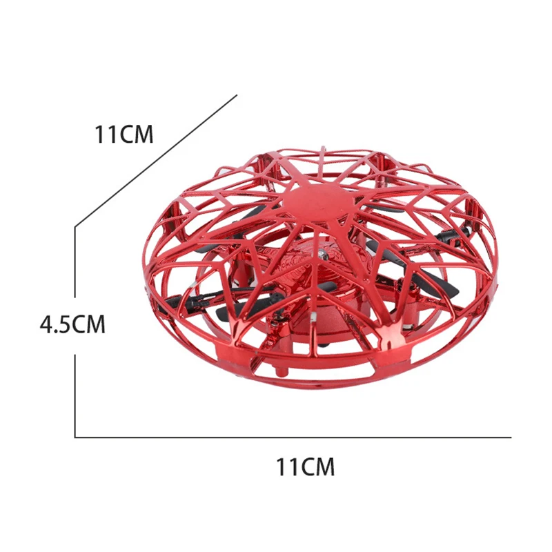Мини-Дрон Квадрокоптер Индукционная Левитация НЛО жесть зондирующий самолет Радиоуправляемый вертолет игрушки крутой подарок мальчик дети дропшиппинг
