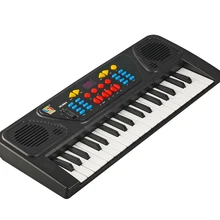 37 ключей подарок прослушивание Электрический фортепианный инструмент с микрофоном музыкальное обучение Детская игрушка Моделирование развитие регулируемый
