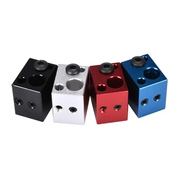 

Heater Block 3D Printer Parts For E3D V5 V6 Block Fit J head Hotend Bowden Extruder To Thermistor Aluminum Block