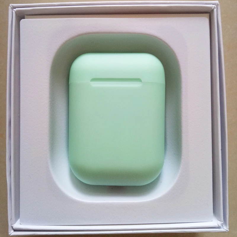 Green I12 Bluetooth 5,0 наушники TWS наушники беспроводные наушники с сенсорным датчиком для всех смартфонов - Цвет: Green
