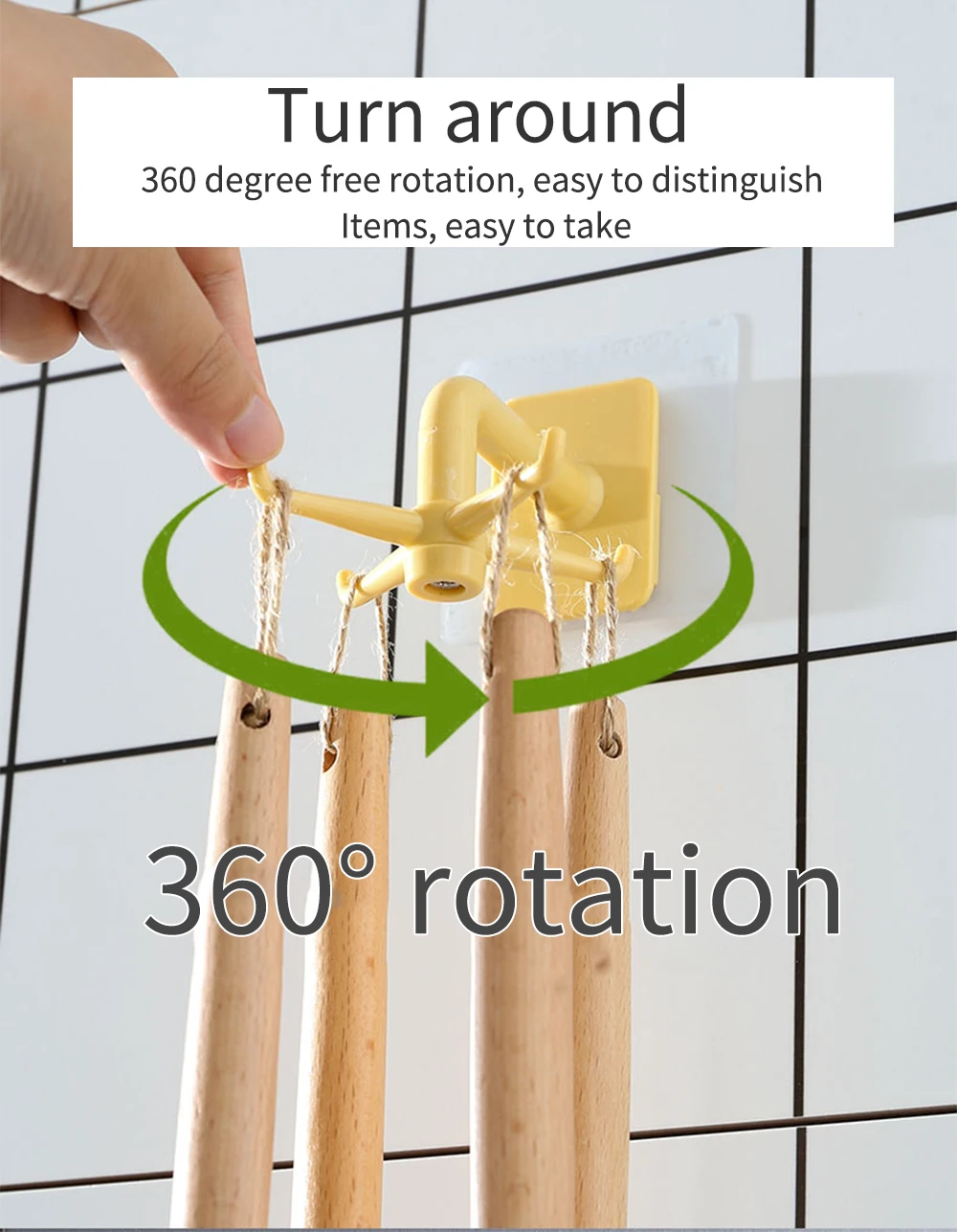 Kitchen Storage Hook Wall Mounted Rotate Kitchenware Organizer Rack Spoon Holder Cupboard Shelf Wall Door Hanging Key Hook Hot Kitchen Storage Hook Wall Mounted Rotate Kitchenware Organizer Rack Spoon Holder Cupboard Shelf Wall Door Hanging Key Hook Hot