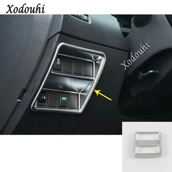 

For Nissan Qashqai 2019 2020 Car Stick Cover ABS Chrome Front Headlight Light Switch Button Trim Frame Lamp Panel 1pcs