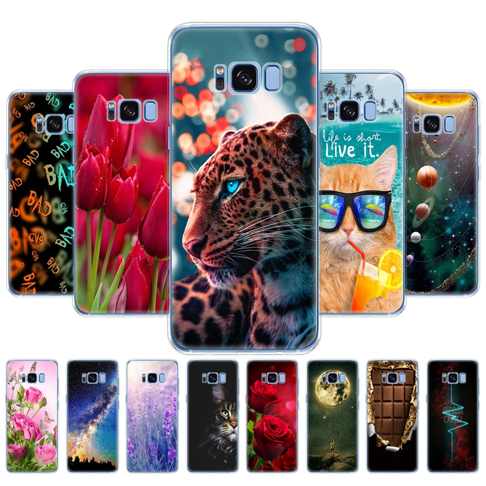 Per Samsung Galaxy S8/S8 Plus Cover Posteriore Per Samsung S8/S8 Plus Custodia Protettiva Per Telefono Custodia Protettiva In Silicone Morbido Tpu Ver