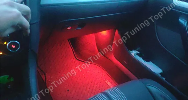 Luz LED roja para puerta de cortesía, lámpara de luz para maletero de Audi  A3 8P