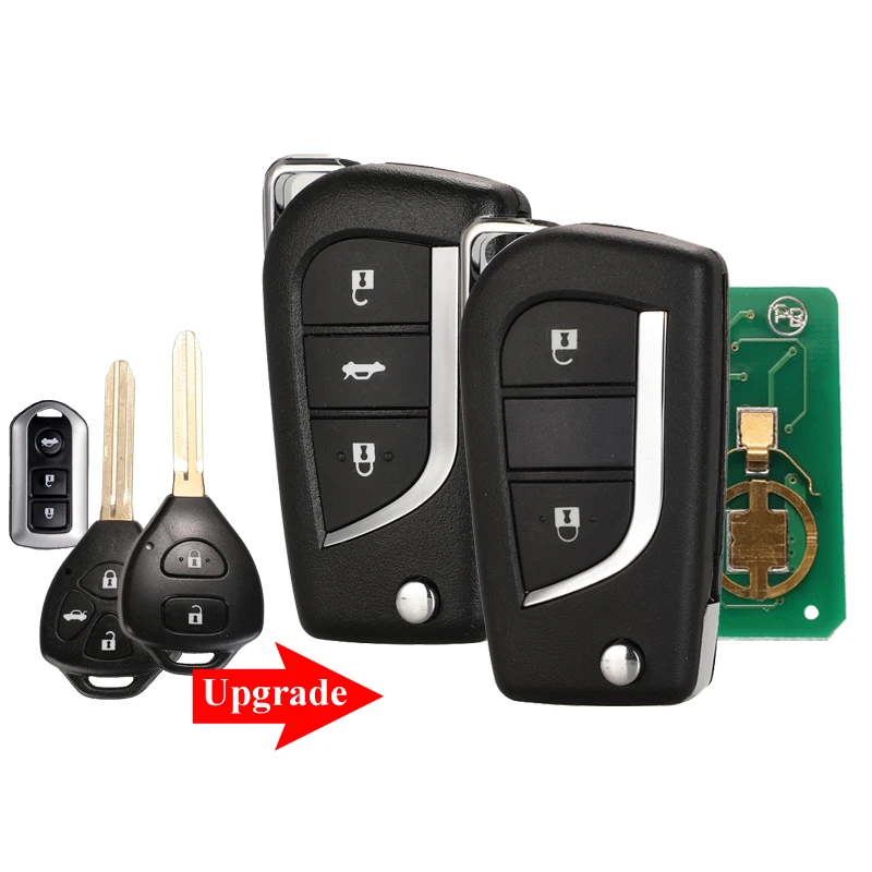 Keyforkess 2/3 Pulsanti di Controllo 315Mhz Chiave con il Circuito Integrato Per Toyota Corolla RAV4 Camry CROWN Reiz Toy43 TOY48 Modificato di Vibrazione chiave a distanza - He3d06fce8fe8467c9d2298fe3e0d8a57g
