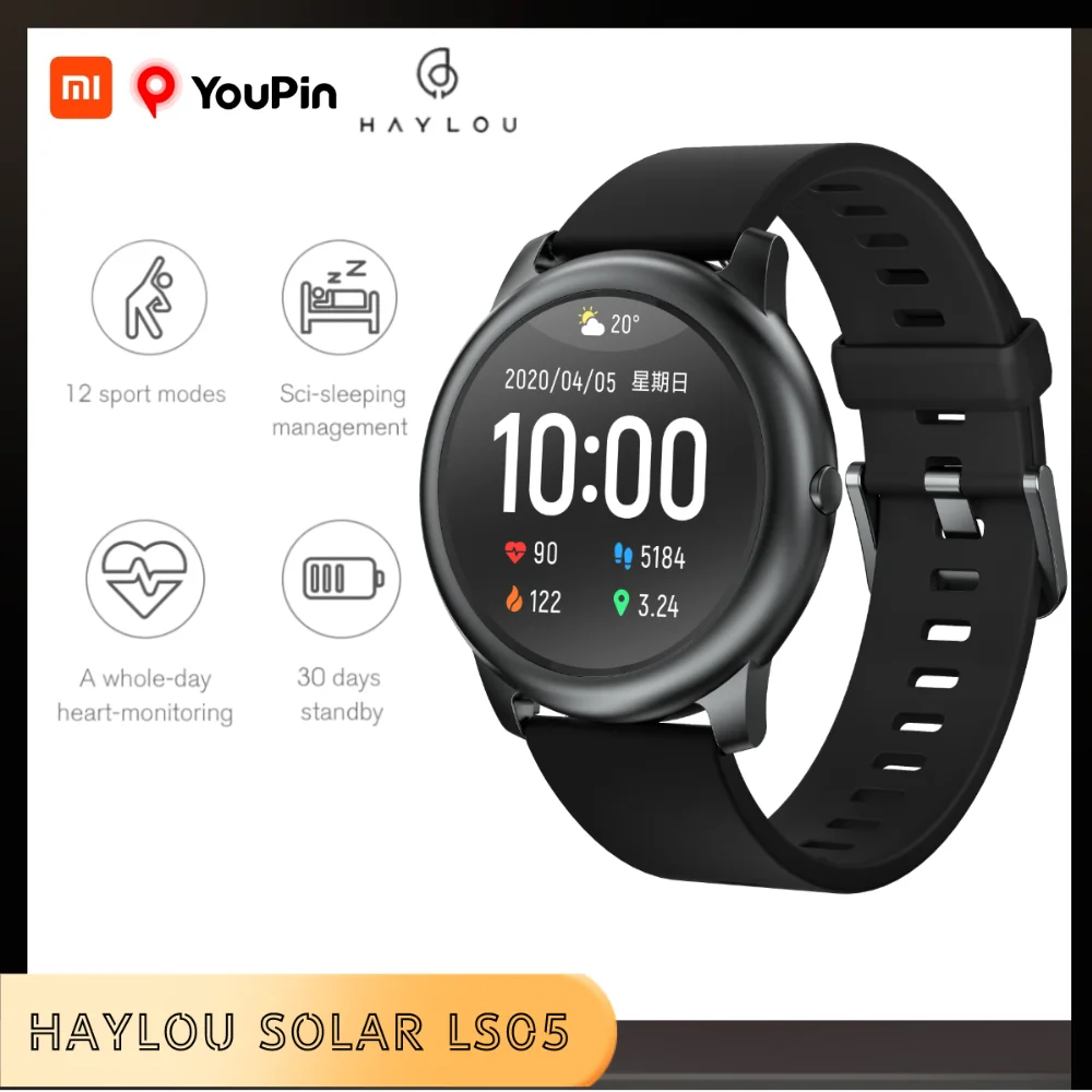 Поддержка русского Смарт-часы Xiaomi Youpin Haylou Solar LS05 для мужчин и женщин