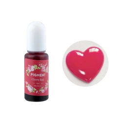 Vibrant 26 - Color Epoxy Resin Pigment Set for Jewelry Making and Crafts (Cherry Red)