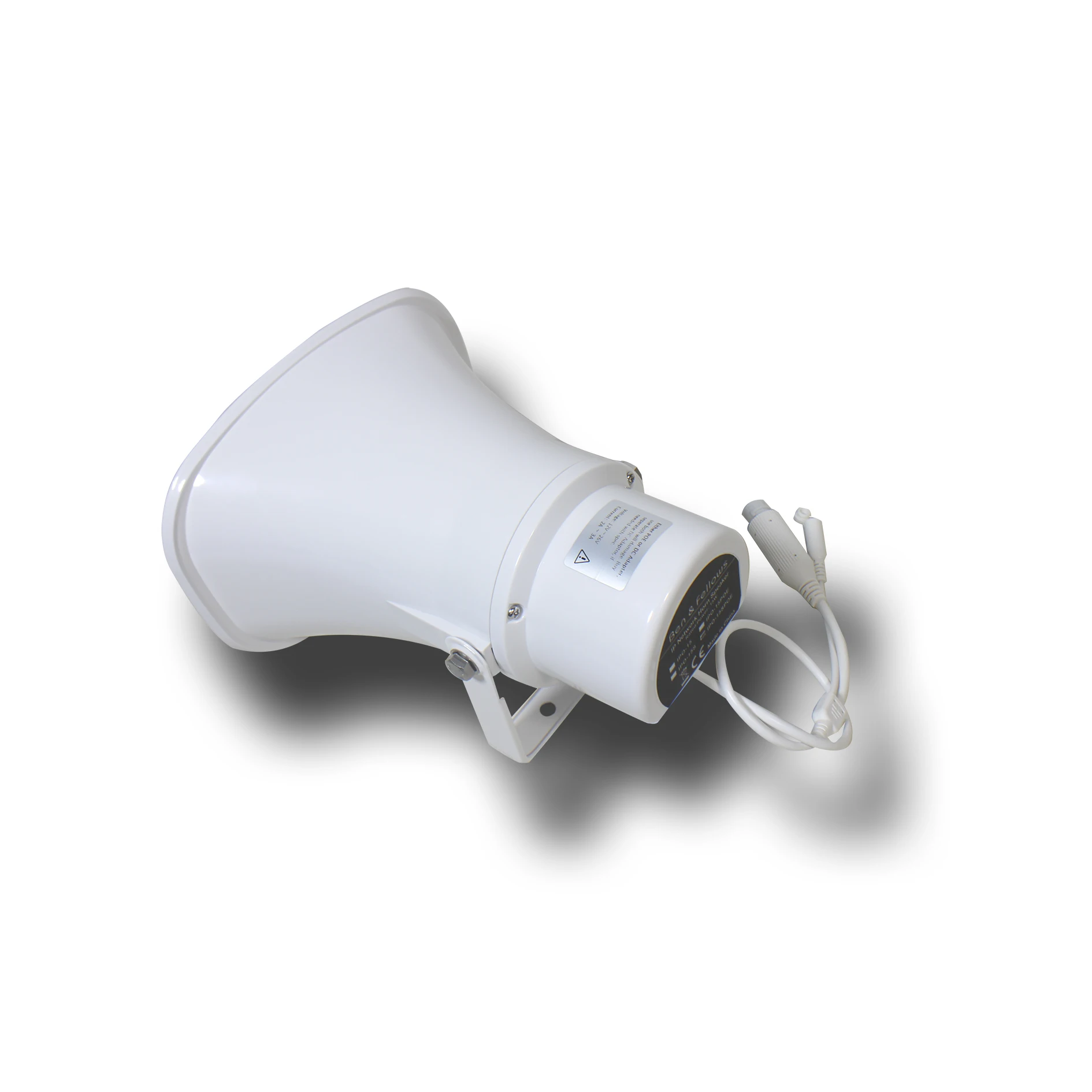15/30W Outdoor Waterproof PA Active Power Speaker Horn,Support 24VDC or PoE Power Supply and SIP Protocol with RJ45 Interface