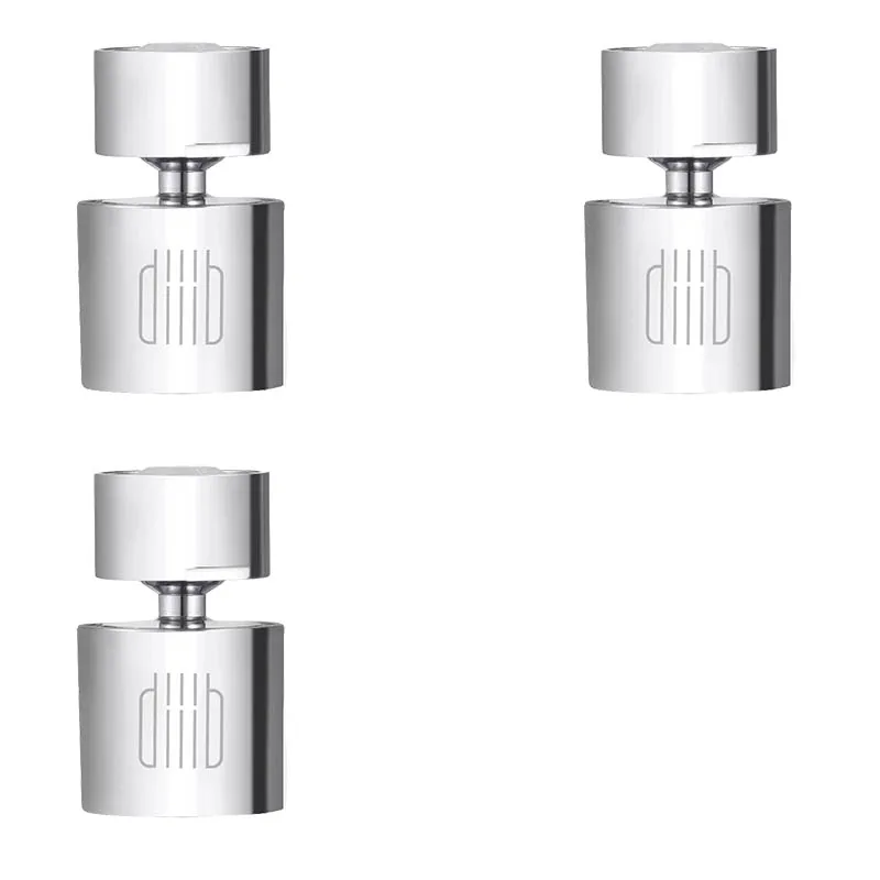 3pcs Xiaomi DABAI кухонный аэратор водный диффузор Bubbler цинковый сплав водосберегающая головка фильтра кран с форсункой соединитель двойной режим - Цвет: 3pcs